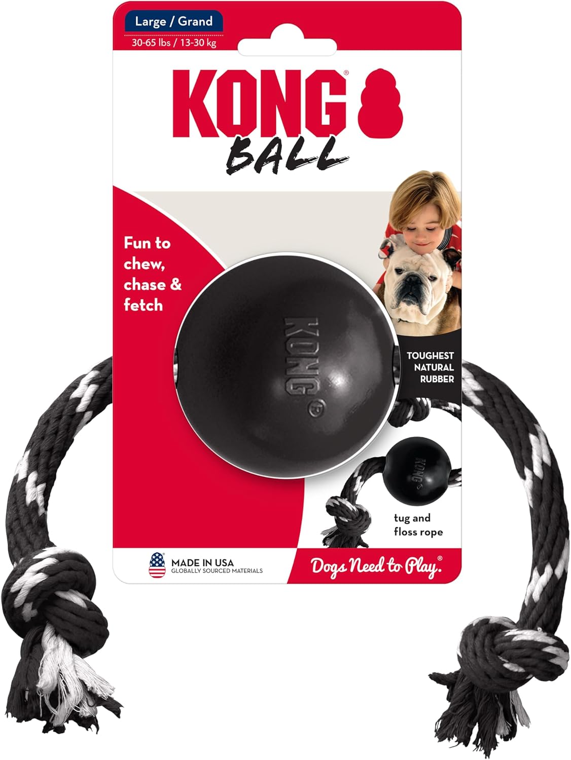Kong Extreme Ball w/ Rope