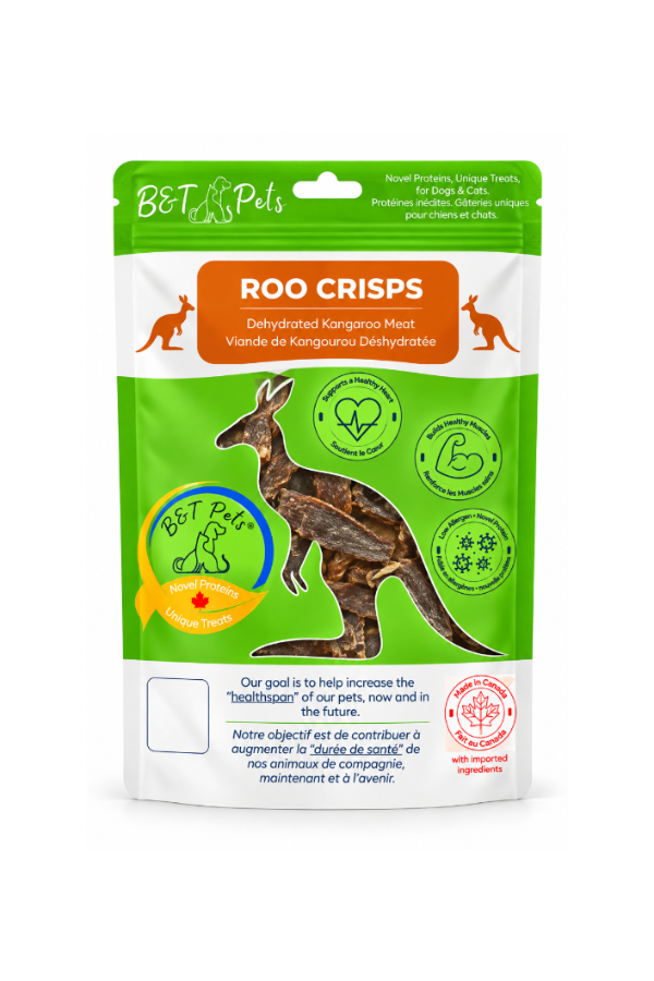 B&T Dehydrated Kangaroo Meat Crisps 100g