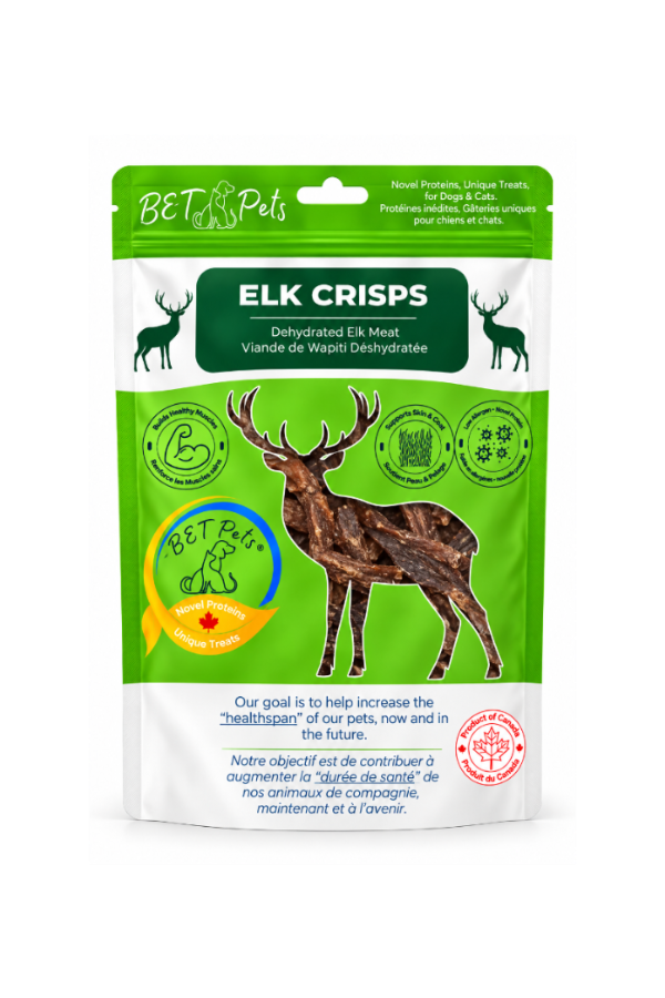 B&T Dehydrated Elk Meat Crisps 100g