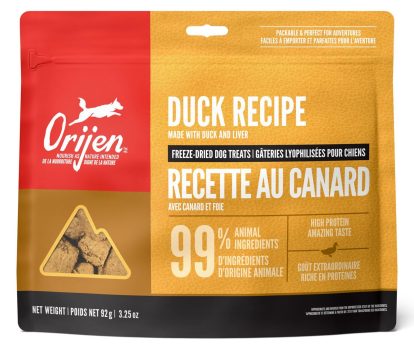 ORIJEN Dog Treats Freeze-Dried Free-Run Duck 92g