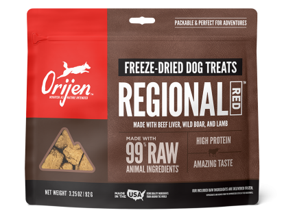 ORIJEN Dog Treats Freeze-Dried Regional  Red 92g